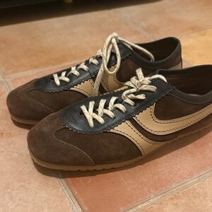 Dries Van Noten Brown and Black Sneakers